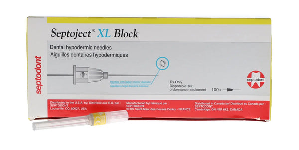 Septoject XL Needles, with Plastic Hub, Ga 27, Long, 100/Pk, N1550