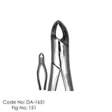 151 Cryer Forceps, Serrated Lower universal Serrated
