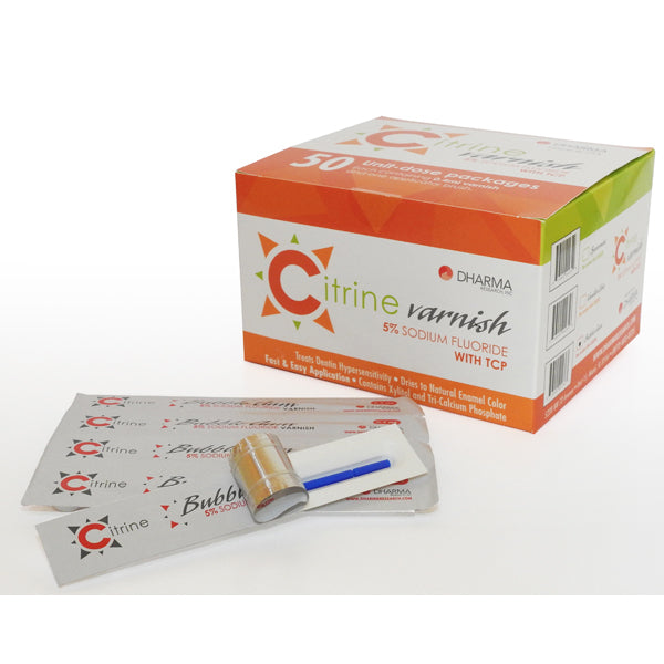 Citrine 5 Sodium Fluoride Varnish, Spearmint, 50 X 0.40ml Unidoses