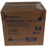 SafeGauze Cotton Non-Woven Sponges, Non-Sterile, 4-Ply, 2" x 2", 4-Ply, 4000/Pk, 4822