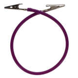 Spectrum Bib Clips, 17.5", Purple, 1/Pk, 204ABC-10N