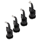 Delivery Tips, with Brush, Curved, Black, 100/Pk, 1169