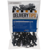 Delivery Tips, with Brush, Curved, Black, 100/Pk, 1169