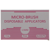 Micro-Brush Disposable Applicators, Regular, Green, 4 x 100/Pk