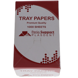 Plasdent - Tray Paper, F, 5"X8" Blue, 1000Pcs/Box, PAP-F2