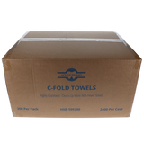 C-Fold Paper Towels, 1-Ply, White, 2400/Pk, 109300
