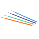 Micro-Brush Disposable Applicators, Regular, Assorted, Blue/Geen/Orange/Purple, 4 x 100/Pk