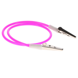 Plastic Non-Stretch Bib Clips, Purple, 3/Pk