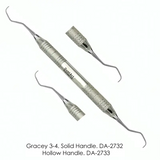 Dent Art Periodontal Professional Gracey Curettes 3/4, Hollow  Handle