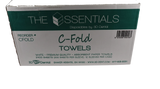 C-Fold Paper Towels, 1-Ply, White, 11.8" x 10", 2400/Pk, CFOLD