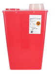 Monoject Sharps Container, with Chimney Top, 14 Qt, Large, Red, 1/Pk, 676434