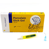 Porcelain Etch Gel, 9.6% Hydrofluoric Acid, Syringe Kit, 1.2 ml, Yellow, 4/Pk, PEG