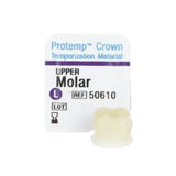 Protemp Crown Temporization Material, Adult, Refill, Upper Large Bicuspid, Universal Shade, 5/Pk (Exp. 04/26/2025)