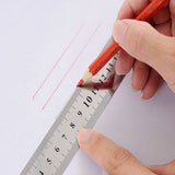 Stainless Steel Ruler 15 Cm 6 Inch Metal Ruler Double Sided