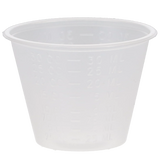 ProAdvantage Plastic Medicine Mixing Cups, Graduated, 1 oz, Clear, 100/Pk, DI330