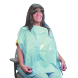 Disposable Plastic Patient Aprons, 26" x 30", Blue, 100/Pk, 2300