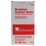 Braided Cotton Rolls, Sterile, Medium, 3/8" x 1 1/2", 2000/Pk, 200206