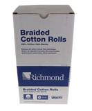 Braided Cotton Rolls, Non-Sterile, Small, 5/16" x 1 1/2",2000/Pk,5/16" x 3/4", 1400/Pk