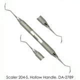 Dent Art 204S Scaler - Double Ended - Hollow Light Weight Handle