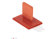 EZ Aim SoftBite Disposable Adhesive Cushioned Bite Tab Holders, Universal Red, 100/pk, 131115