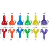 Dent Art Orthodontic Autoclavable Impression Trays Set of 6 Pair - Upper / Lower