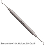 Dent Art Dental Excavator 18 Hollow HAndle Double-Ended