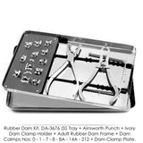 Starter Rubber Dam Kit, Dental Instruments