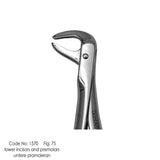 Tooth Extratction Forceps Fig:75 Lower Incisors and Premolars