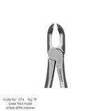 Tooth Extraction Forceps Fig:21 Lower Third Molar -  UK Type