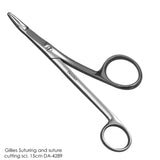 Dent Art Gillies Suture Needle Holder Surgical Dental Instrument Stainless Steel