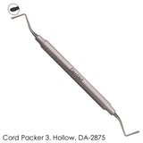 Dent Art Gingival Retraction Corn Packer #3 Serrated Cord-Placement Hollow Handle 