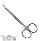 Iris Micro Dissecting Scissors (11cm) Curved Fine Point