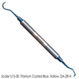 U15/30 sickle scaler Blue Titanium Double Ended Stainless Steel Dental Instruments