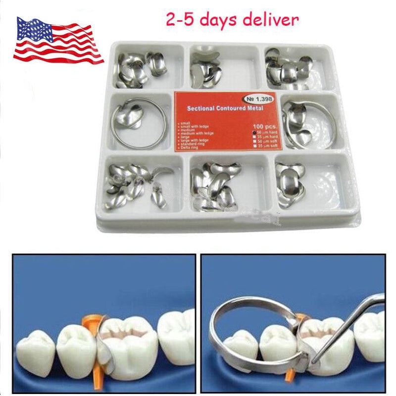 Dental Matrix Sectional Contoured Metal Matrices – John Dental Supplies Inc