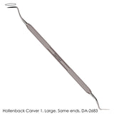 Double Ended Hollenback Carver 1 (Large) Hygienist Tooth Care Stainless Steel