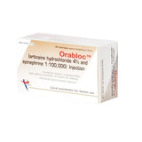 Orabloc 4% Articaine HCl With Epinephrine 1.8 Ml Injection Cartridges, 50/Pkg