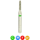 B10 877/010 Multi-Use Dental Diamond Burs - Modified Beveled Cylinder