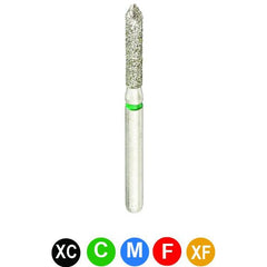 CROSSTECH Dental Diamond Burs - 5 Pack B2F Round-Cylinder Fine Grit 880/014F
