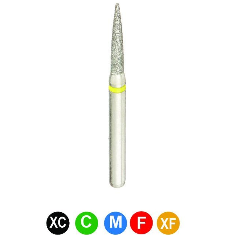 B9 888/014 Multi-Use Dental Diamond Burs- Flame