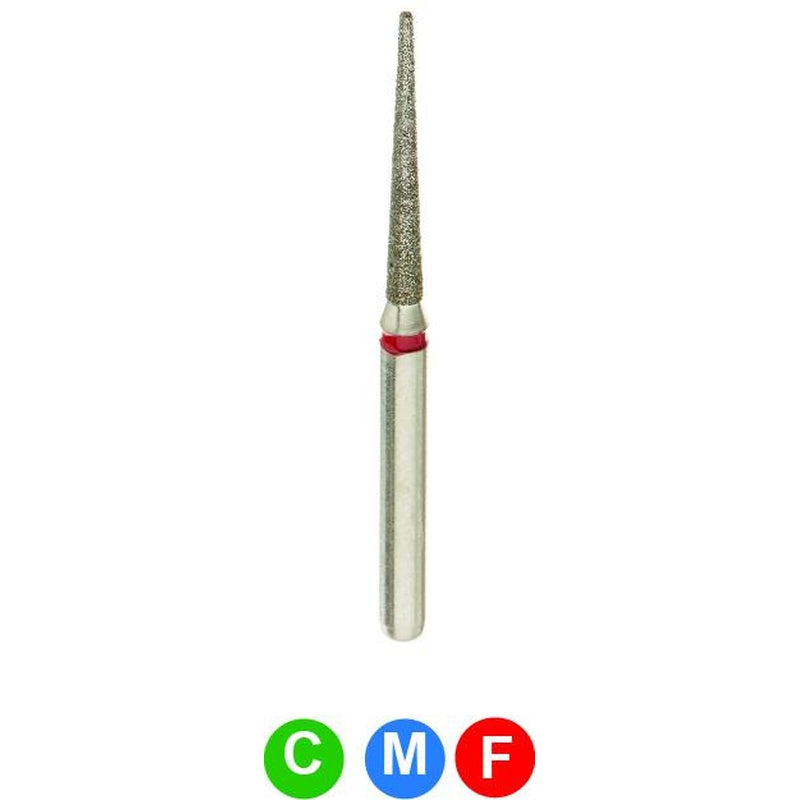 C1 848/012 Multi-Use Dental Diamond Burs - Flat End Shoulder