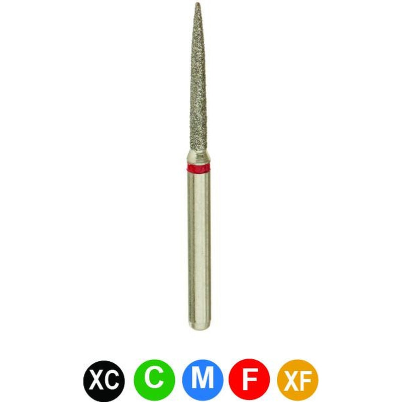 C10 863/012  Multi-Use Dental Diamond Burs, Flame - 5/Pack