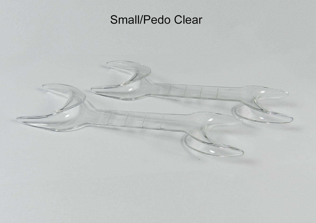 Dent Art Double Sided Cheek Retractor Small/Pedo Clear 2/pk