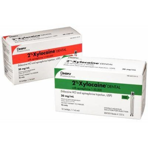 Densply 2 Xylocaine With Epinephrine Lidocaine 50/Pkg John Dental Supplies Inc